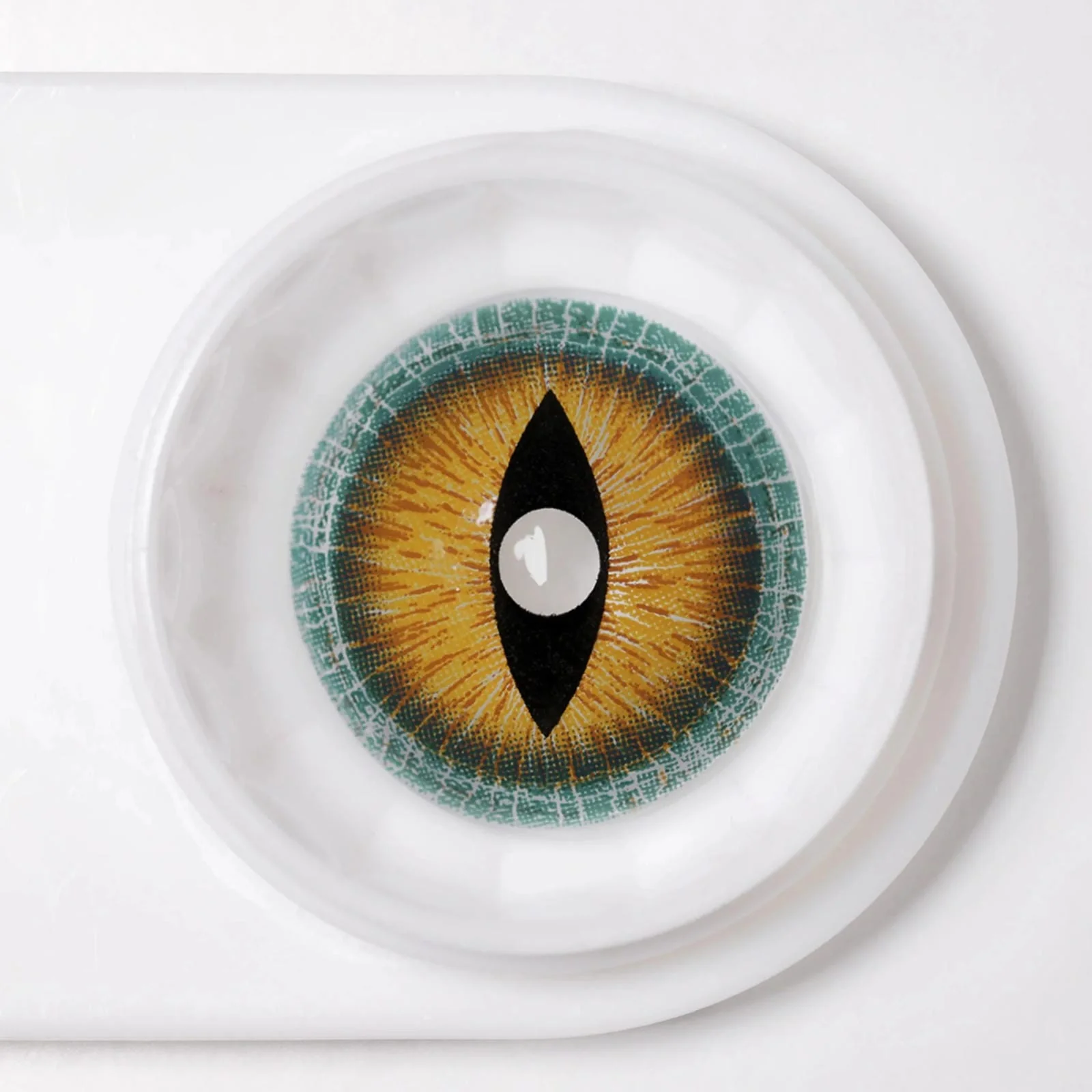 17mm Brown Lizard Mini Sclera Contacts - Image 3