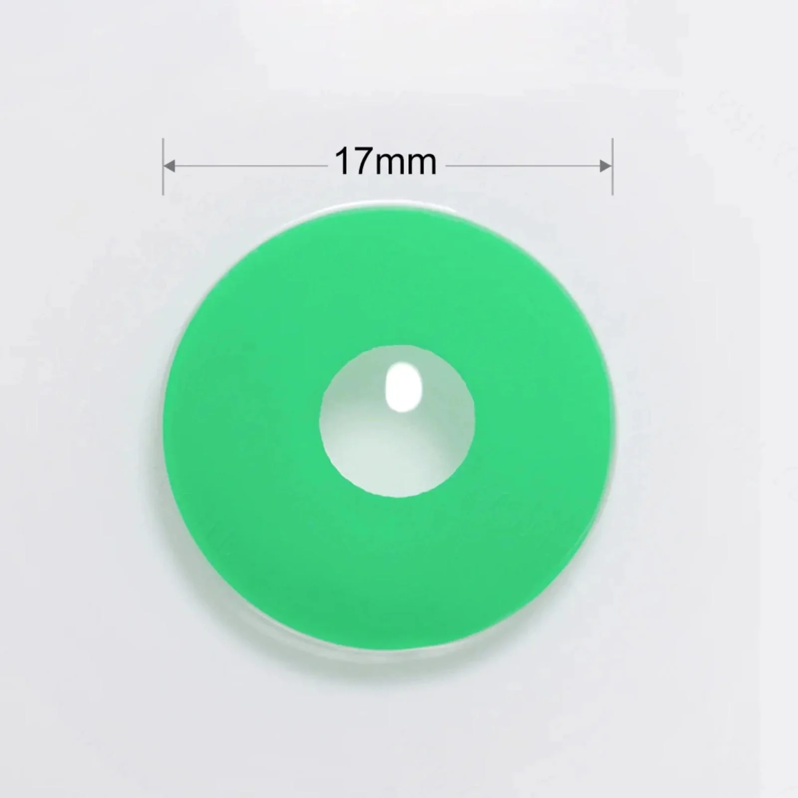 17mm UV Glow Green Mini Sclera Contacts - Image 3