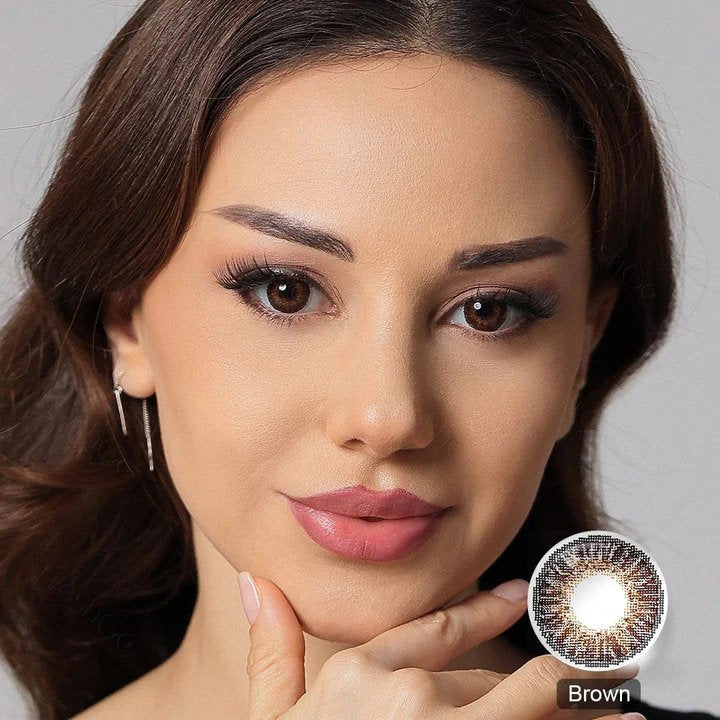 3 Tone Brown coloured Contacts - Image 3