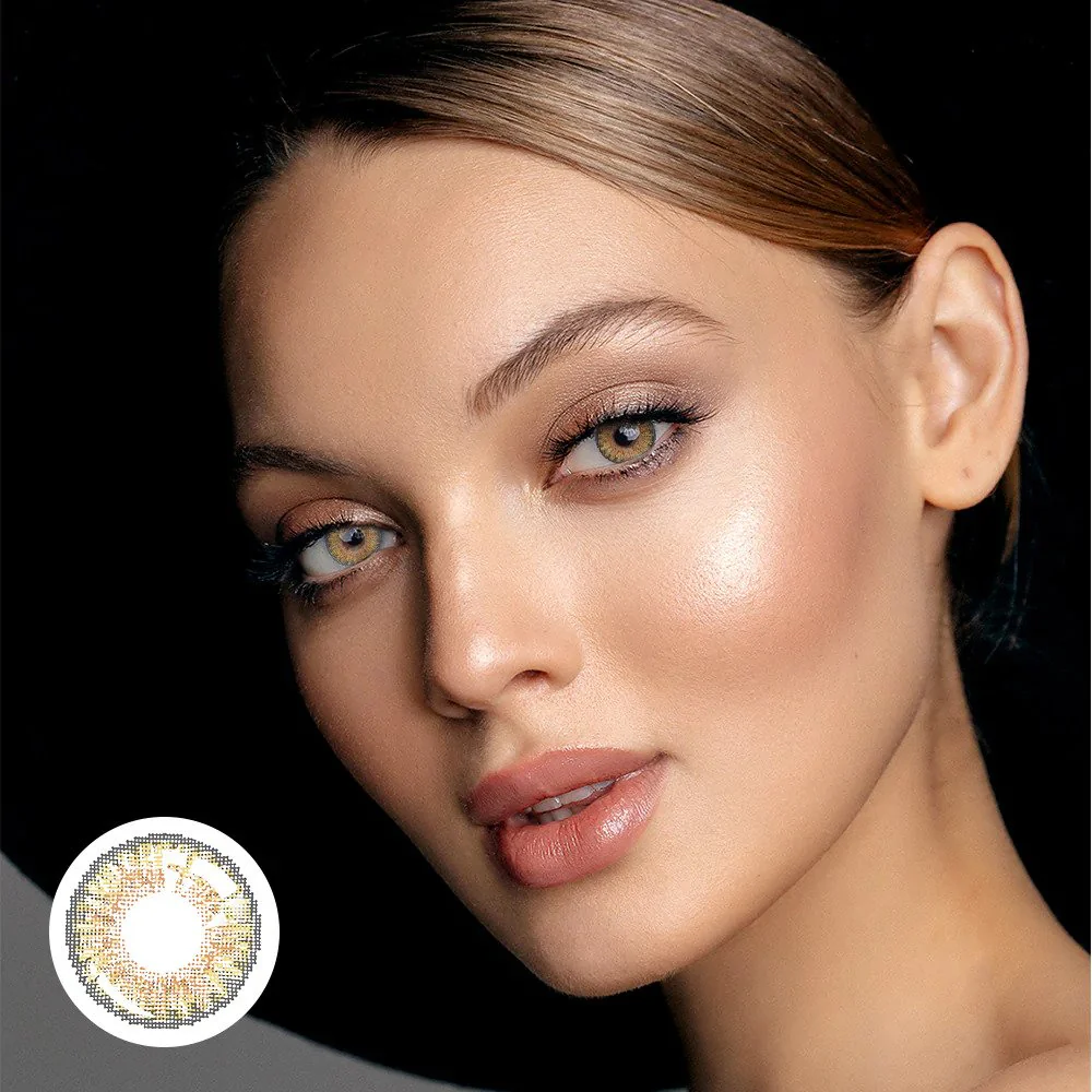 3 Tone Pure Hazel Coloured Contacts - Image 5