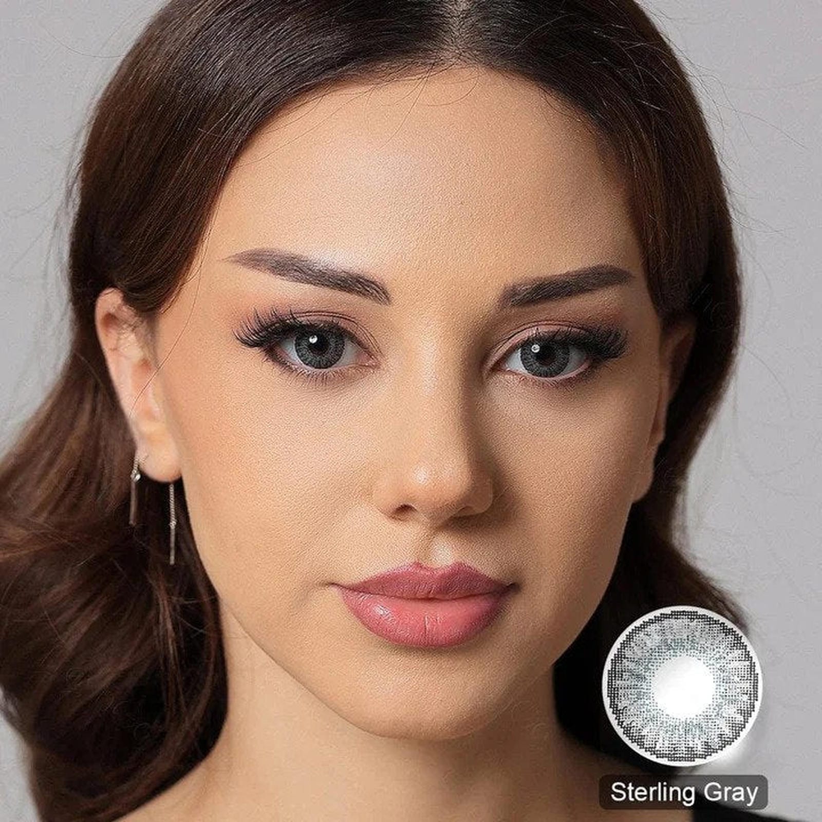 3 Tone Sterling Gray Coloured Contacts - Image 3