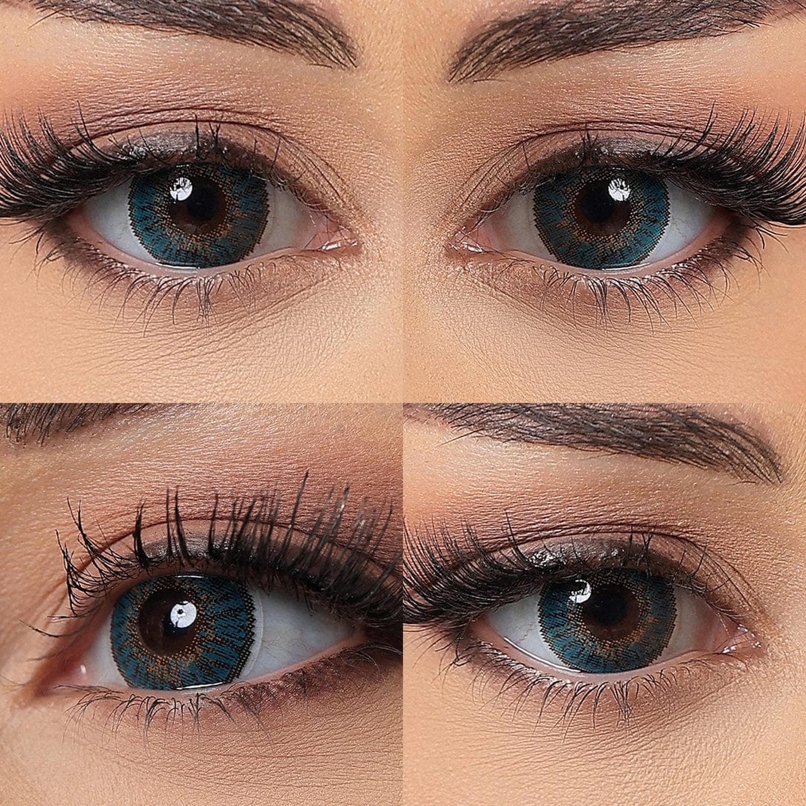 3 Tone Turquoise Colored Contact Lenses - Image 2