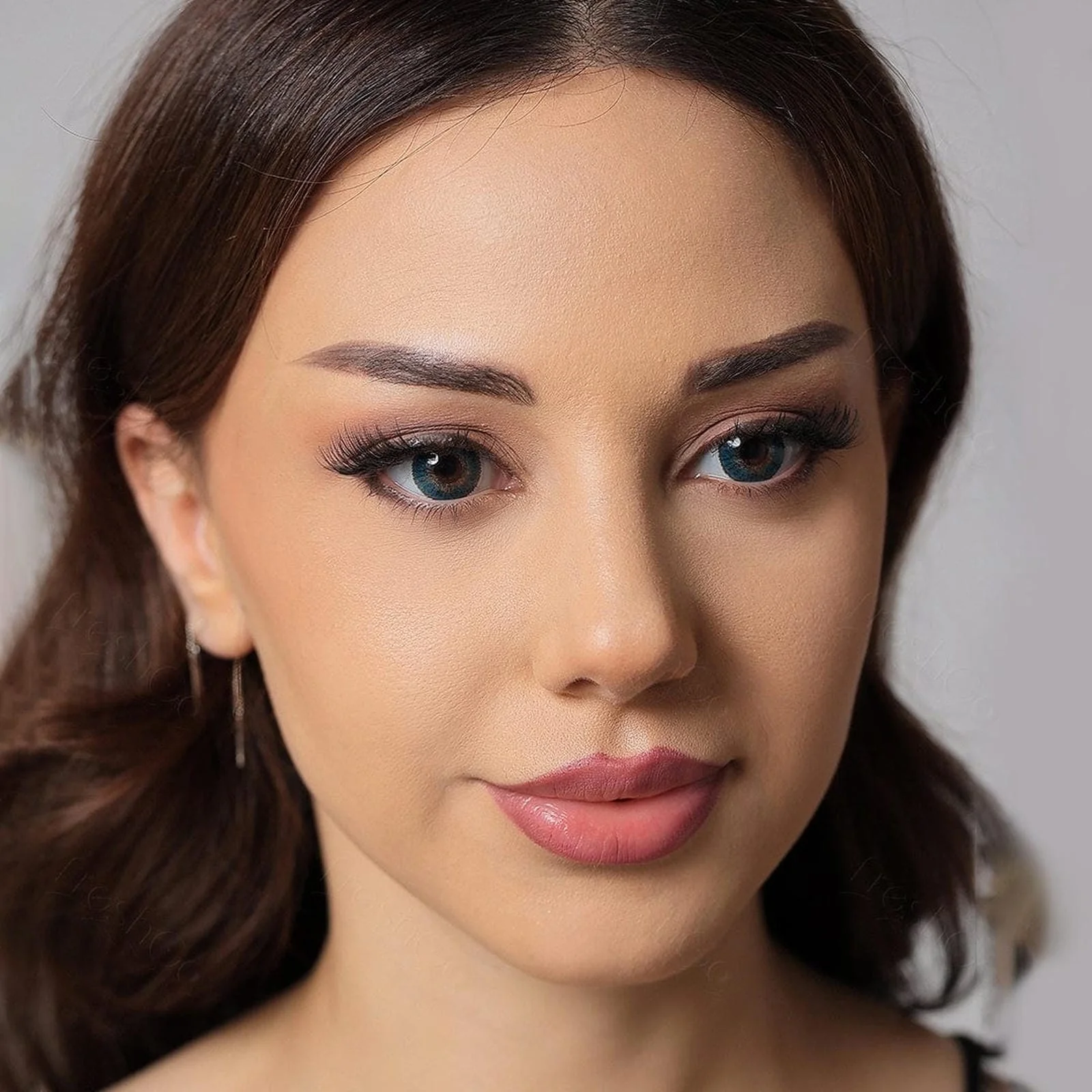 3 Tone Turquoise Colored Contact Lenses - Image 4