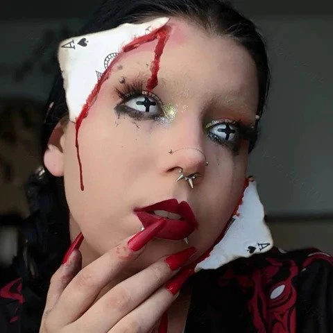 Black And White Cross Cosplay Contacts - Image 4