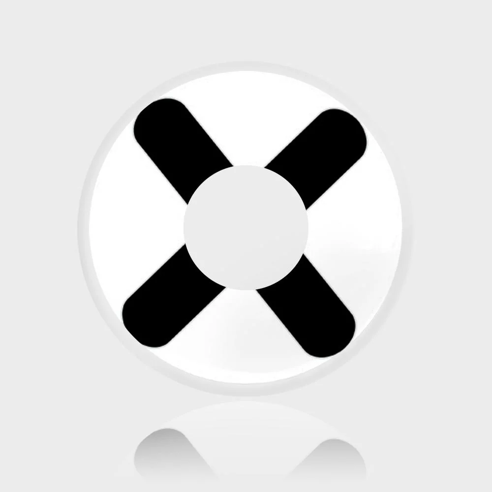 Black And White Cross Cosplay Contacts - Image 6