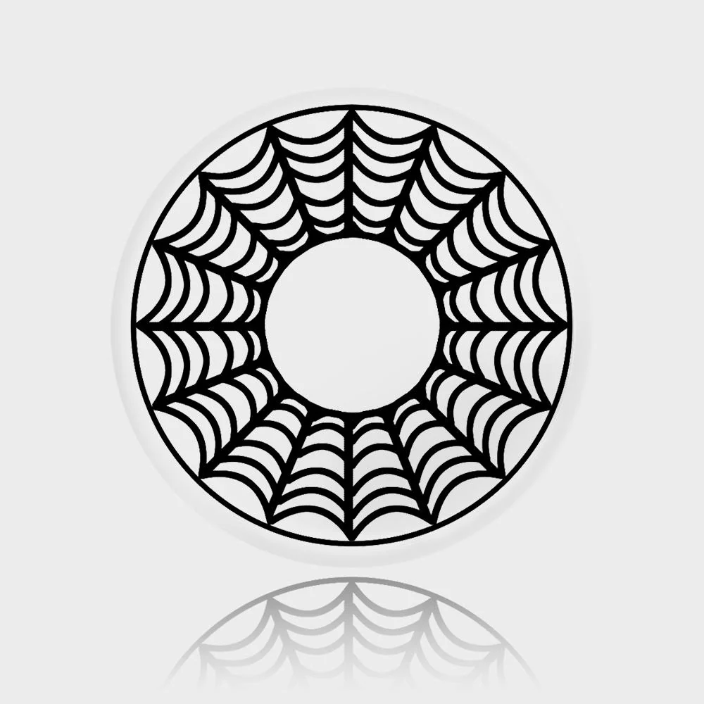 Black Web Halloween Contacts - Image 3