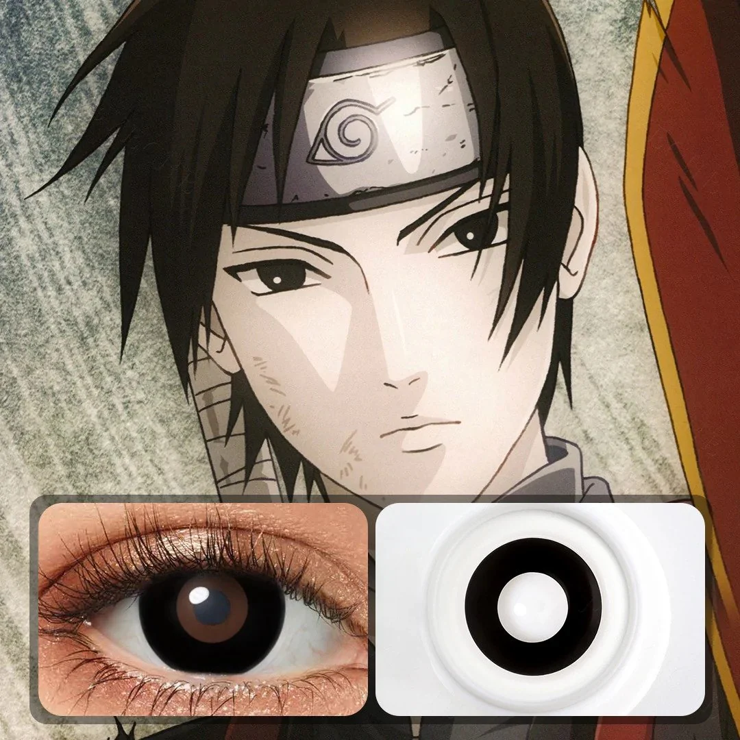 Blackout Halloween Contacts (Anime - Rock Lee) - Image 7
