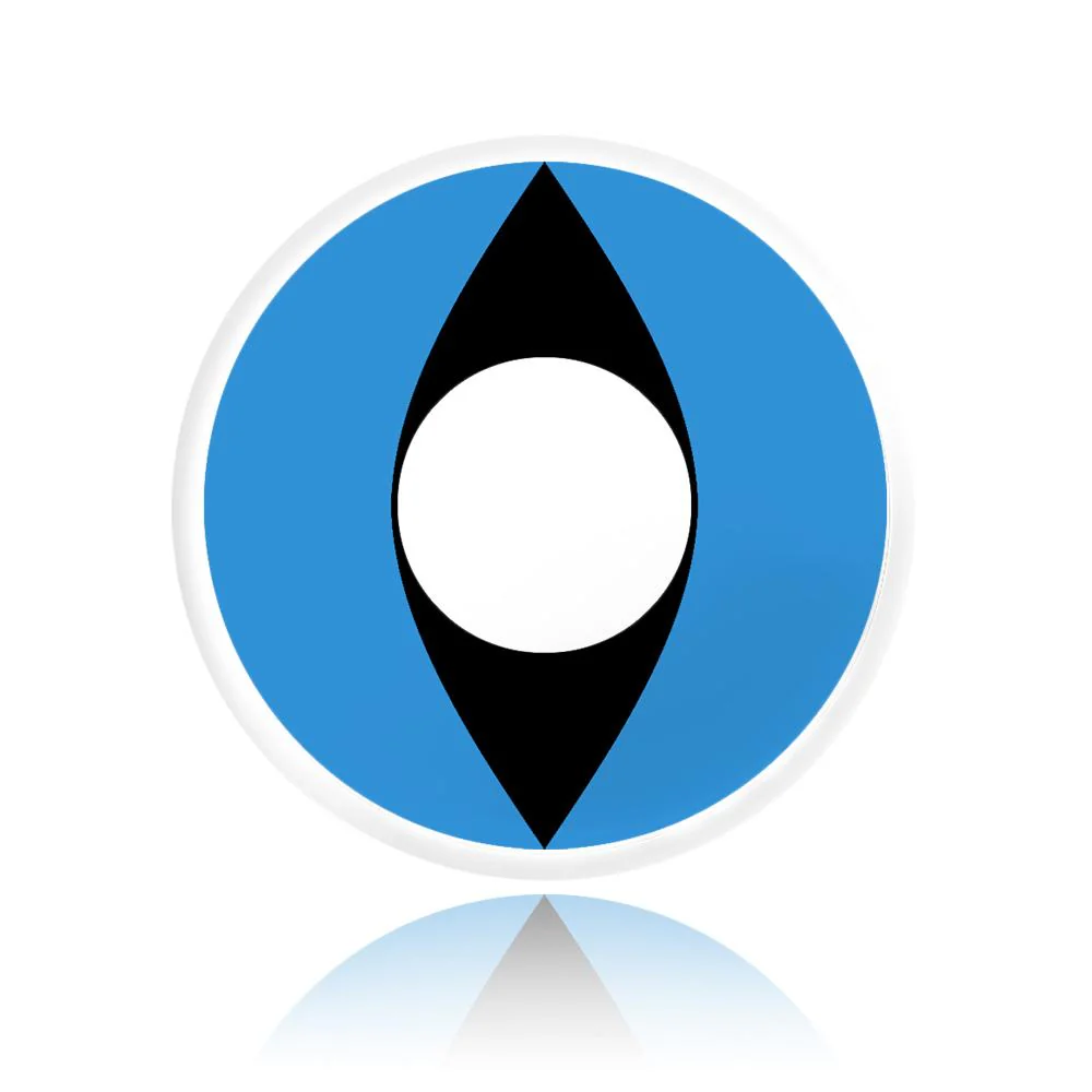 Blue Cat Eye Halloween Contacts  (Expiry 9/25) - Image 3