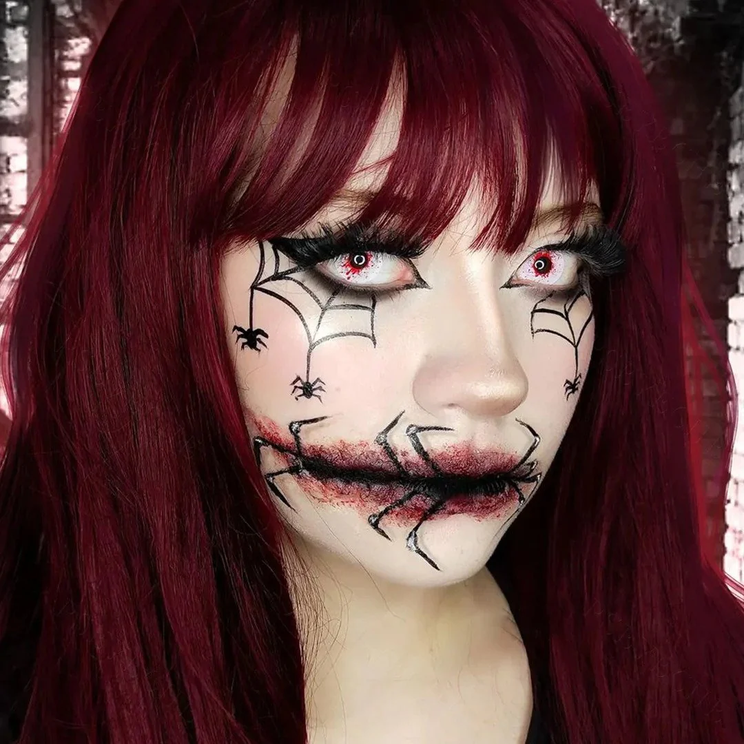 Crazy Blood Splat Halloween Contacts - Image 4
