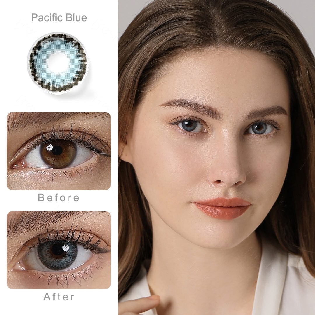 Diamond Pacific Blue Coloured Contacts - Image 7