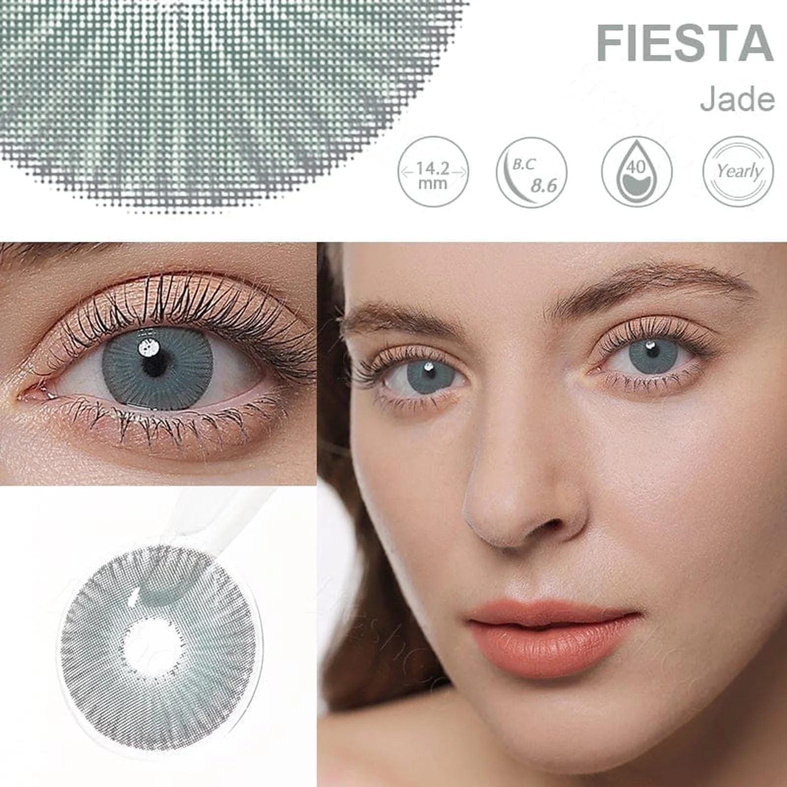 Fiesta Jade Coloured Contact Lenses - Image 6