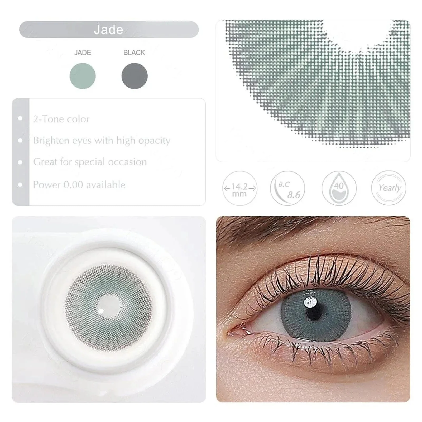 Fiesta Jade Coloured Contact Lenses - Image 7