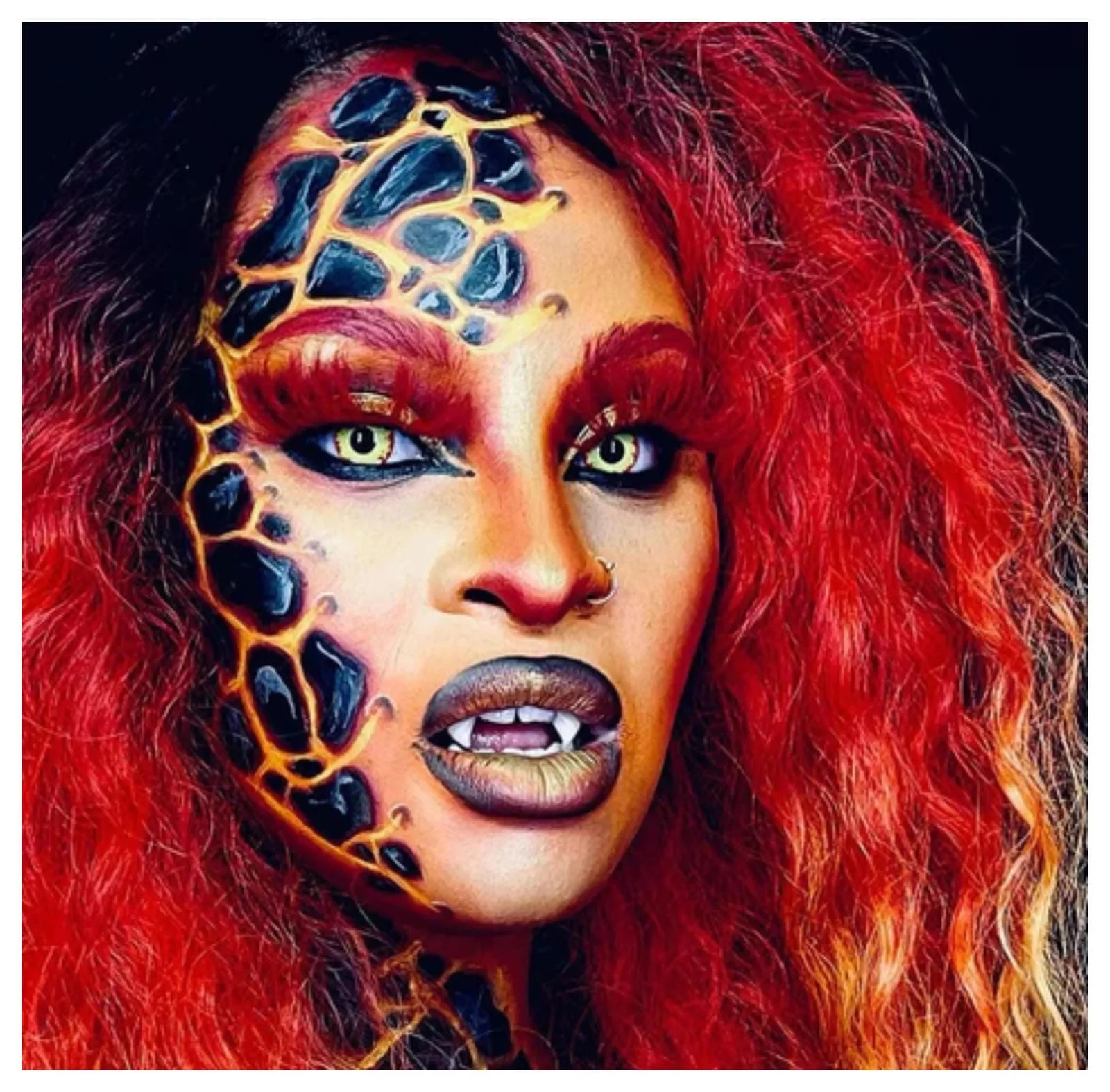 Fire Werewolf Twilight Vampire Cosplay Contacts - Image 4