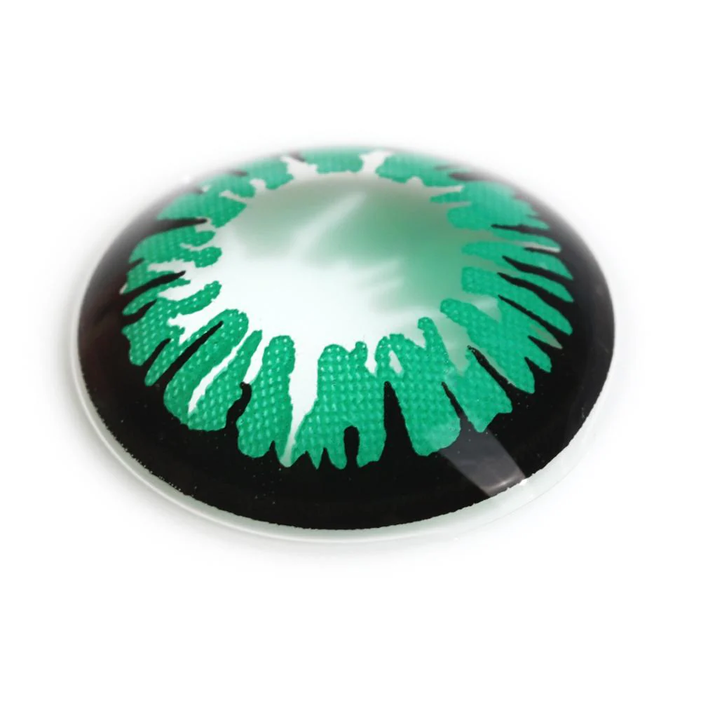 Glamor Green Halloween Contacts - Image 4