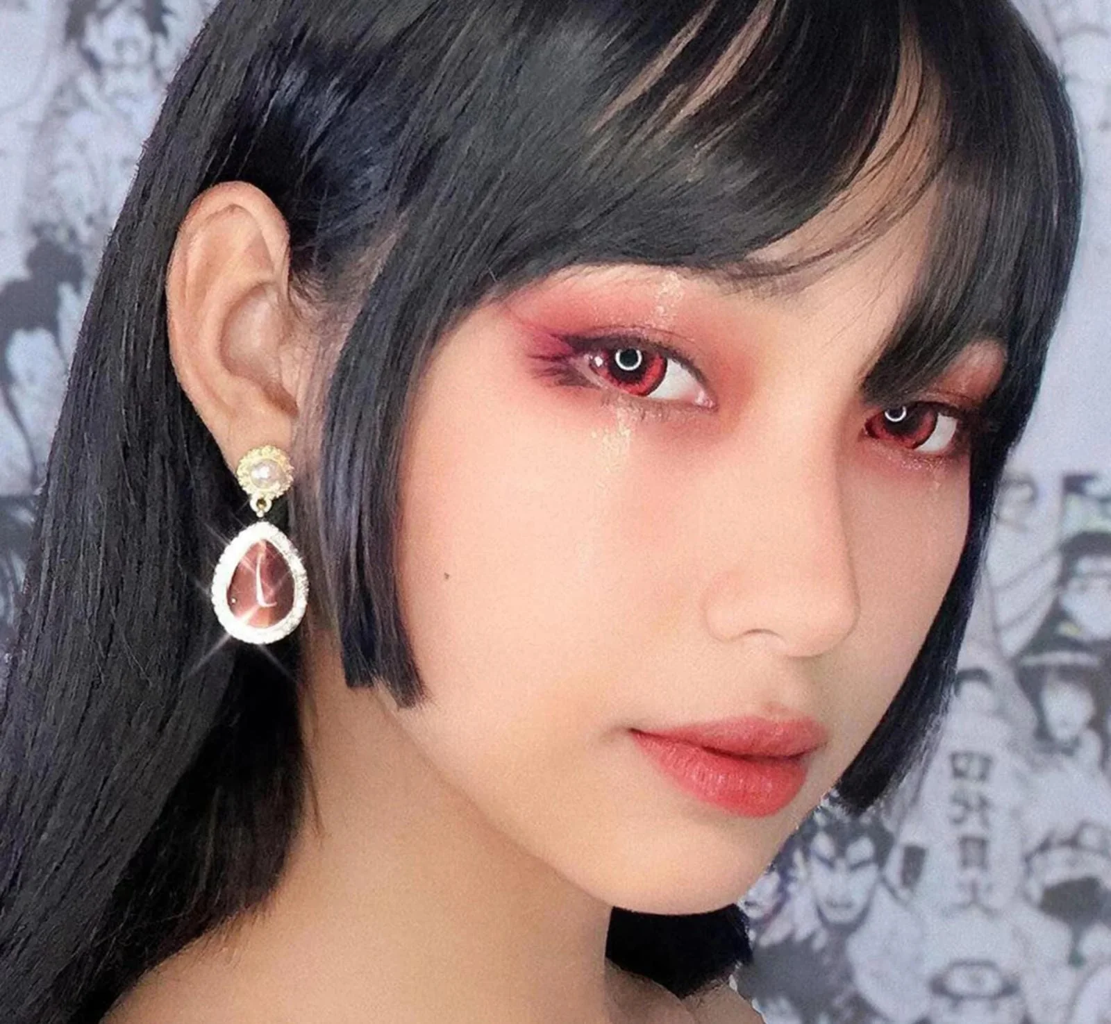 Glamor Red Halloween Contacts - Image 7