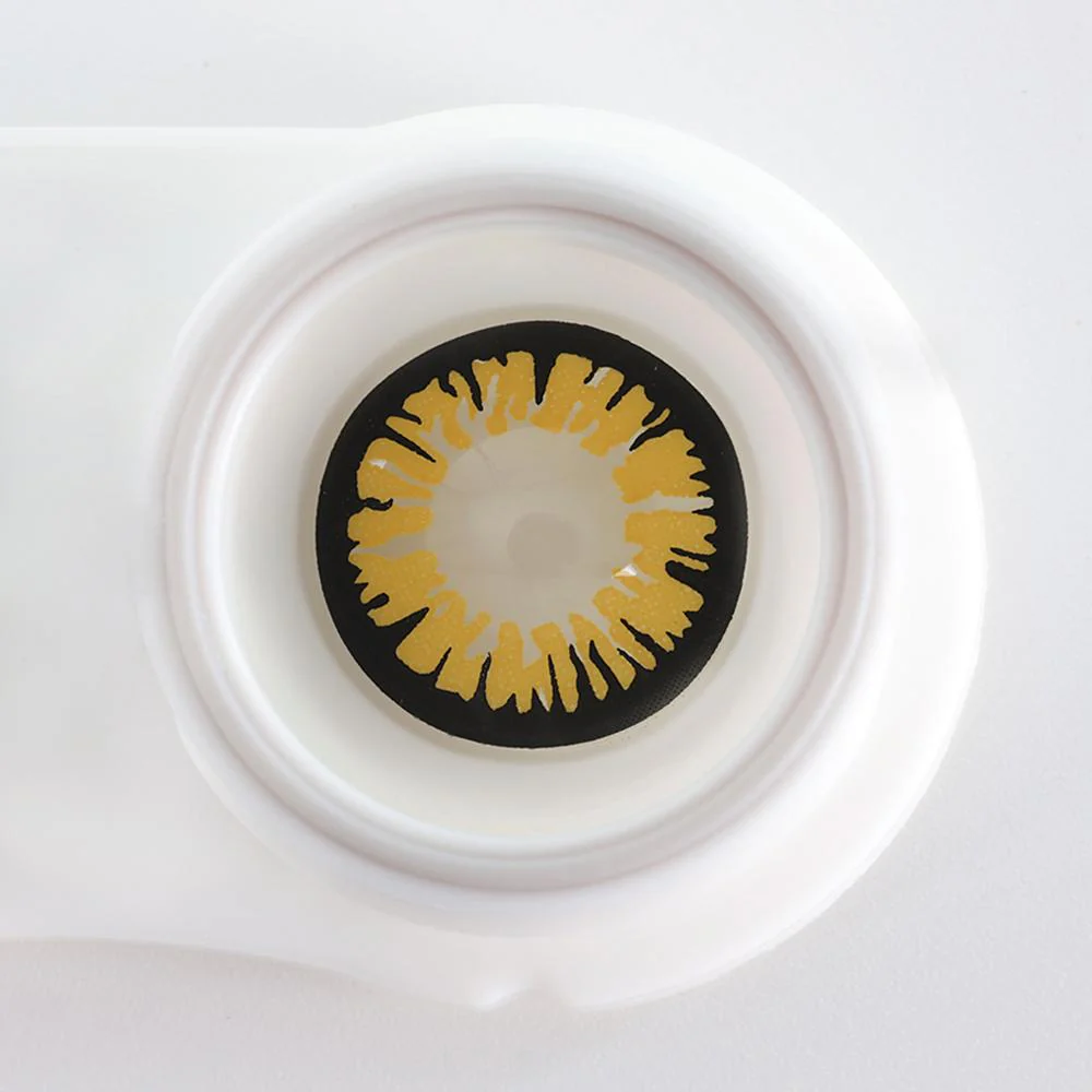 Glamor Yellow Halloween Contacts - Image 3