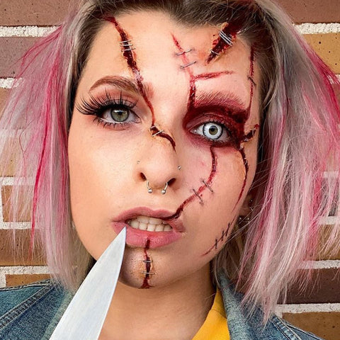 Gray Vampire Halloween Contacts - Image 4