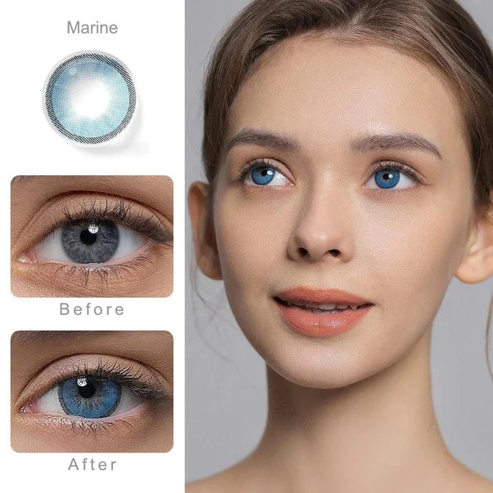 Hidrocharme Marine Blue Coloured Contacts - Image 5