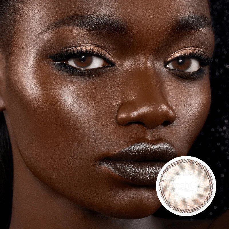 Hidrocharme Ocre Brown Coloured Contacts - Image 3