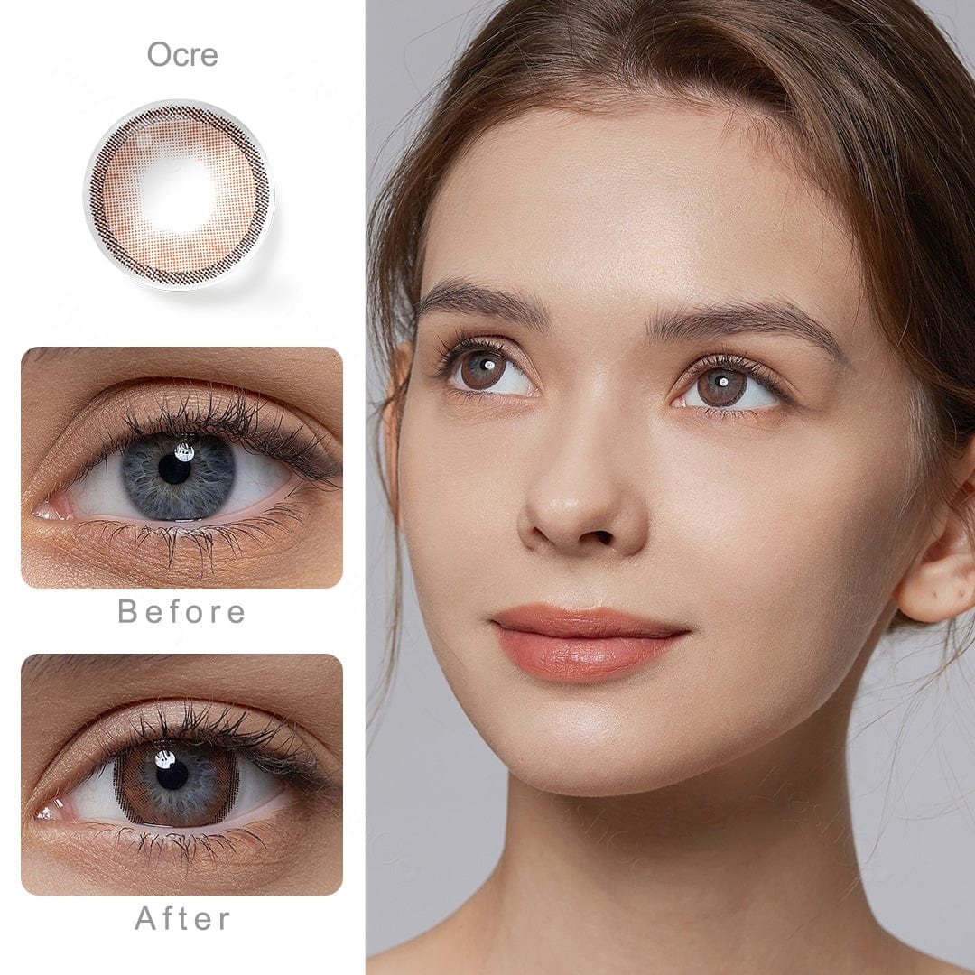 Hidrocharme Ocre Brown Coloured Contacts - Image 5