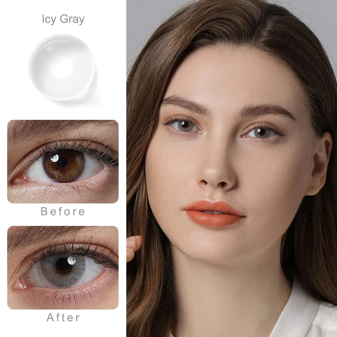 Hidrocor Icy Gray Colored Contacts - Image 7