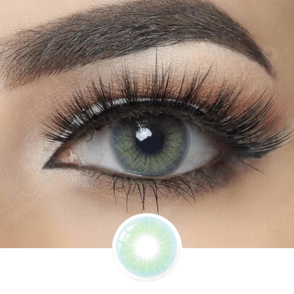 Hidrocor Topaz Blue Coloured Contacts