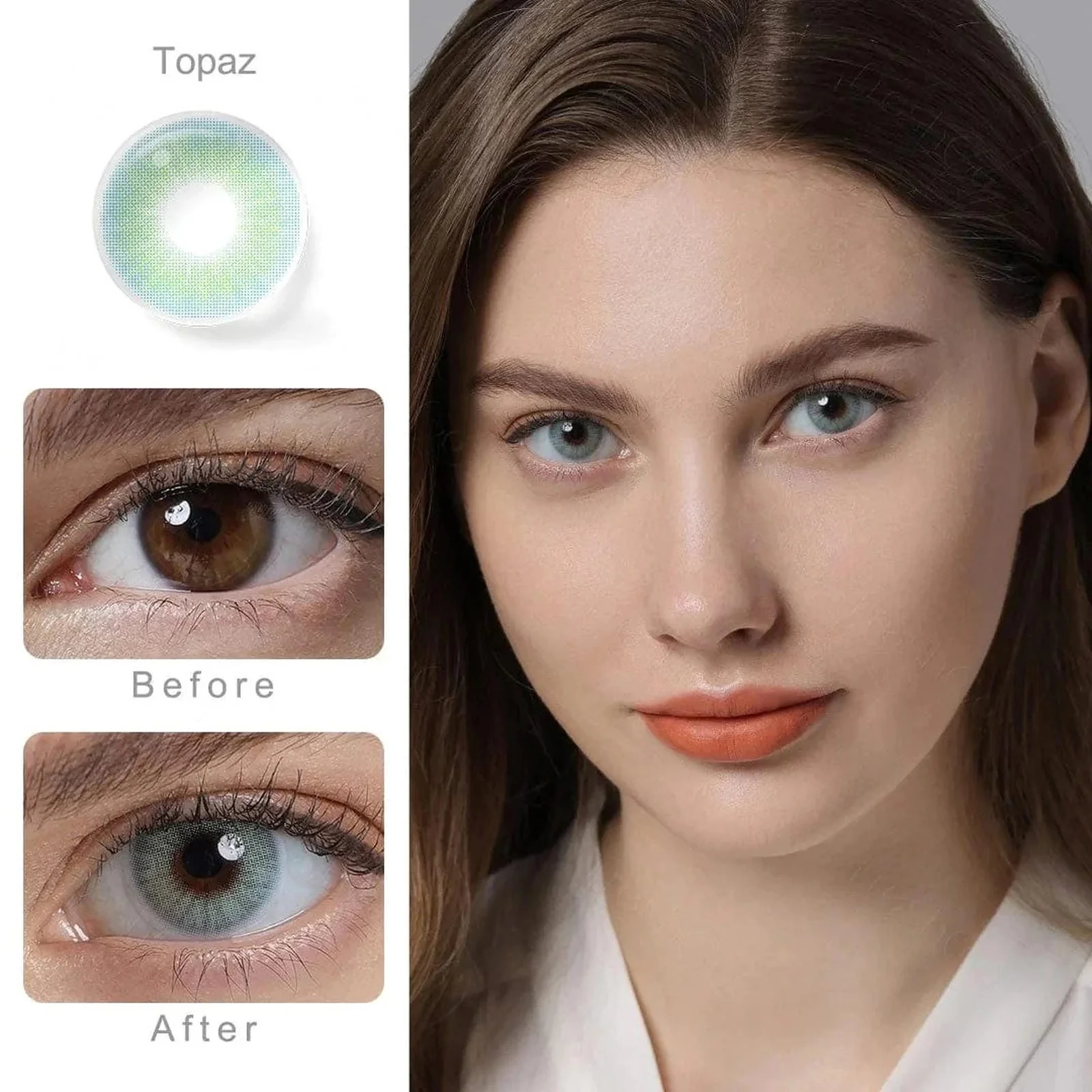 Hidrocor Topaz Blue Coloured Contacts - Image 5