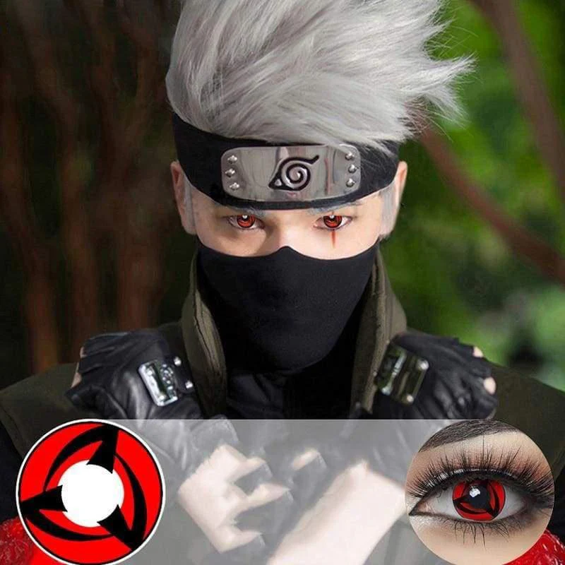Naruto Kakashi Sharingan Cosplay Contacts - Image 3