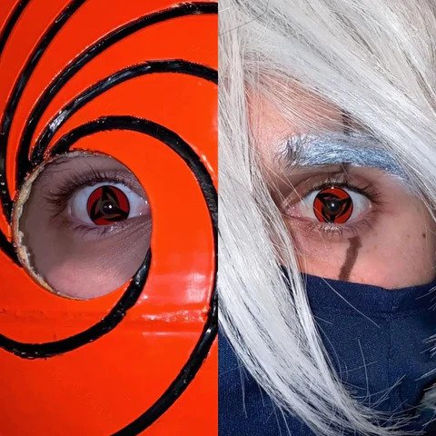 Naruto Kakashi Sharingan Cosplay Contacts - Image 5