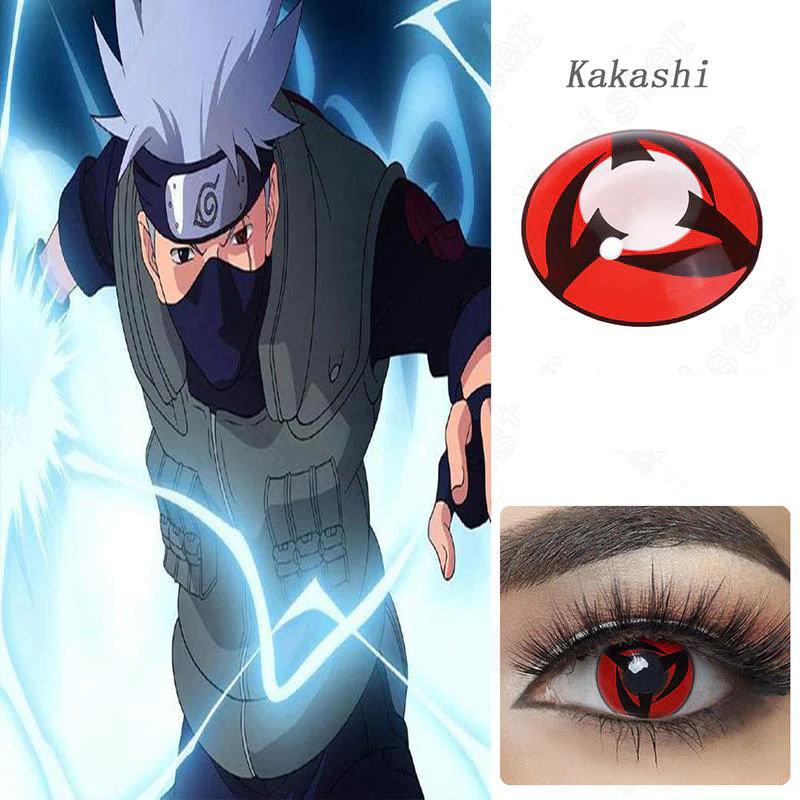 Naruto Kakashi Sharingan Cosplay Contacts - Image 6
