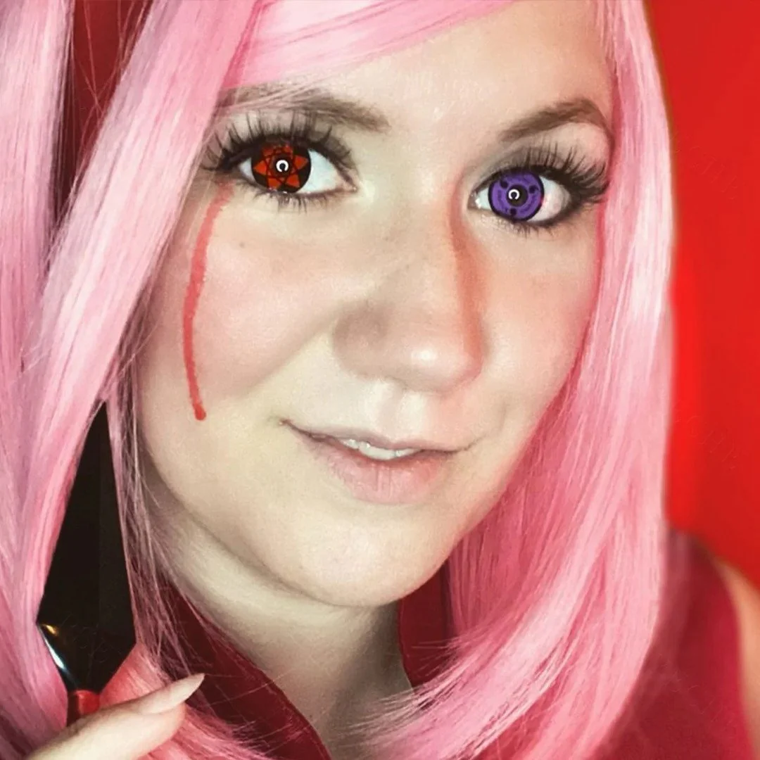 Sasuke Mangekyou Sharingan Cosplay Contacts - Image 3