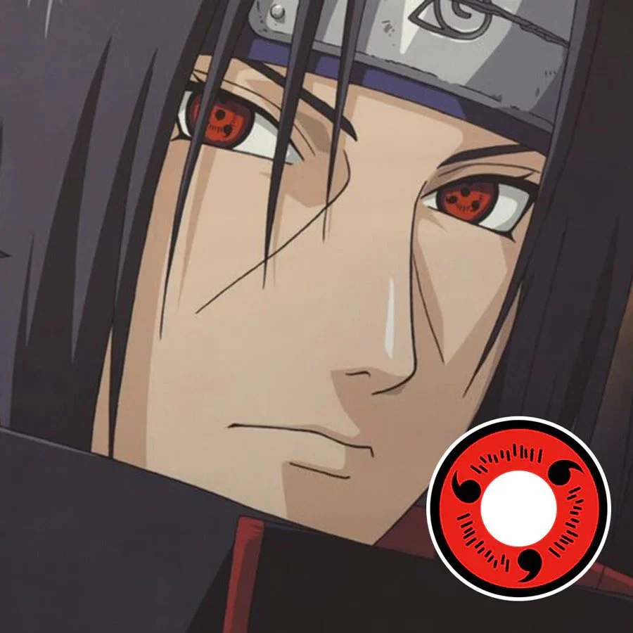 Naruto Sasuke Red Sharingan Cosplay Contacts - Image 3