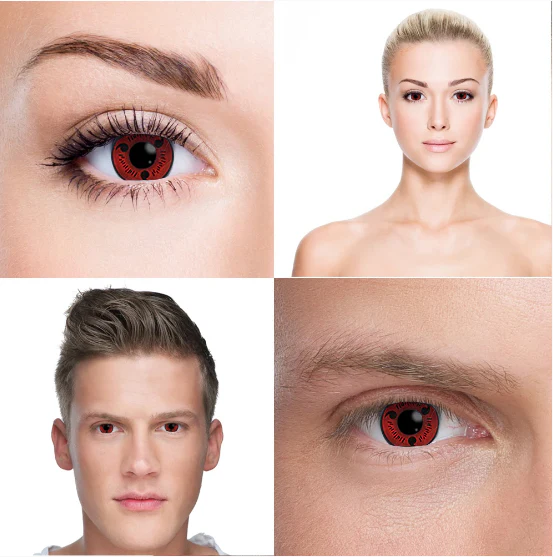 Naruto Sasuke Red Sharingan Cosplay Contacts - Image 6