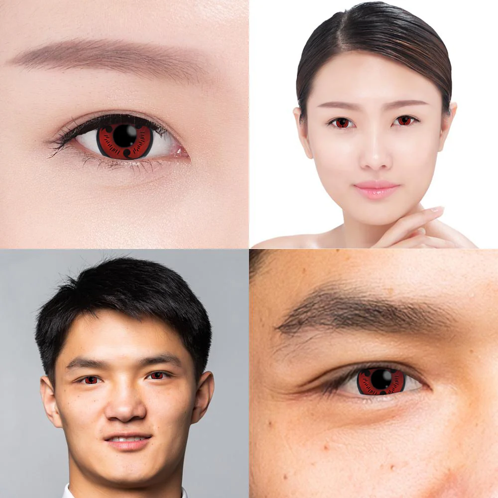 Naruto Sasuke Red Sharingan Cosplay Contacts - Image 8