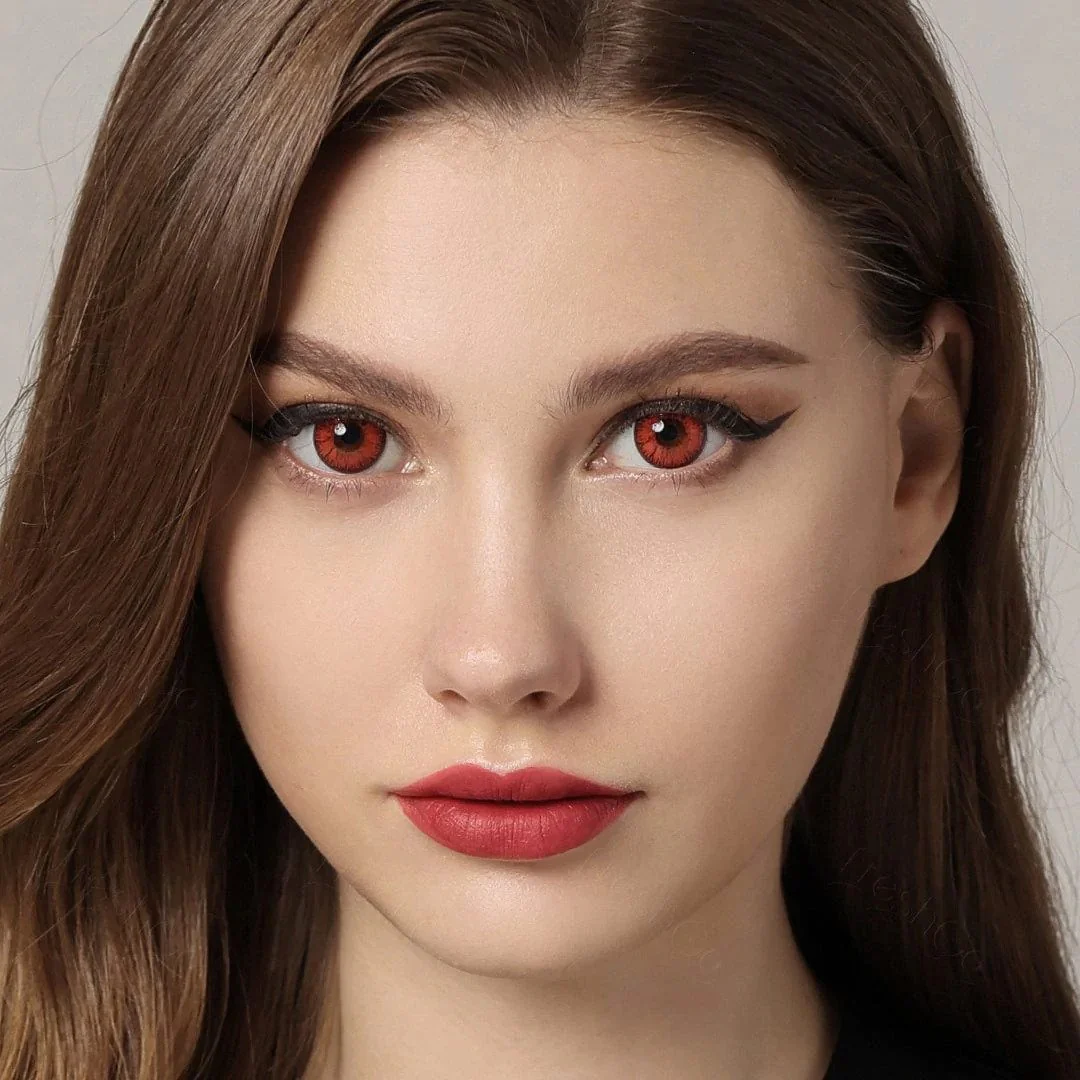 Nonno Deep Red Coloured Contacts - Image 5