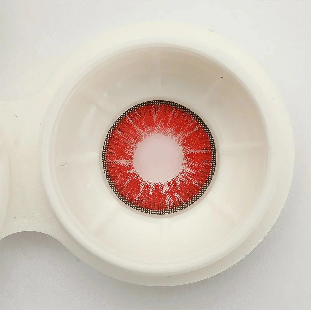Nonno Deep Red Coloured Contacts - Image 8