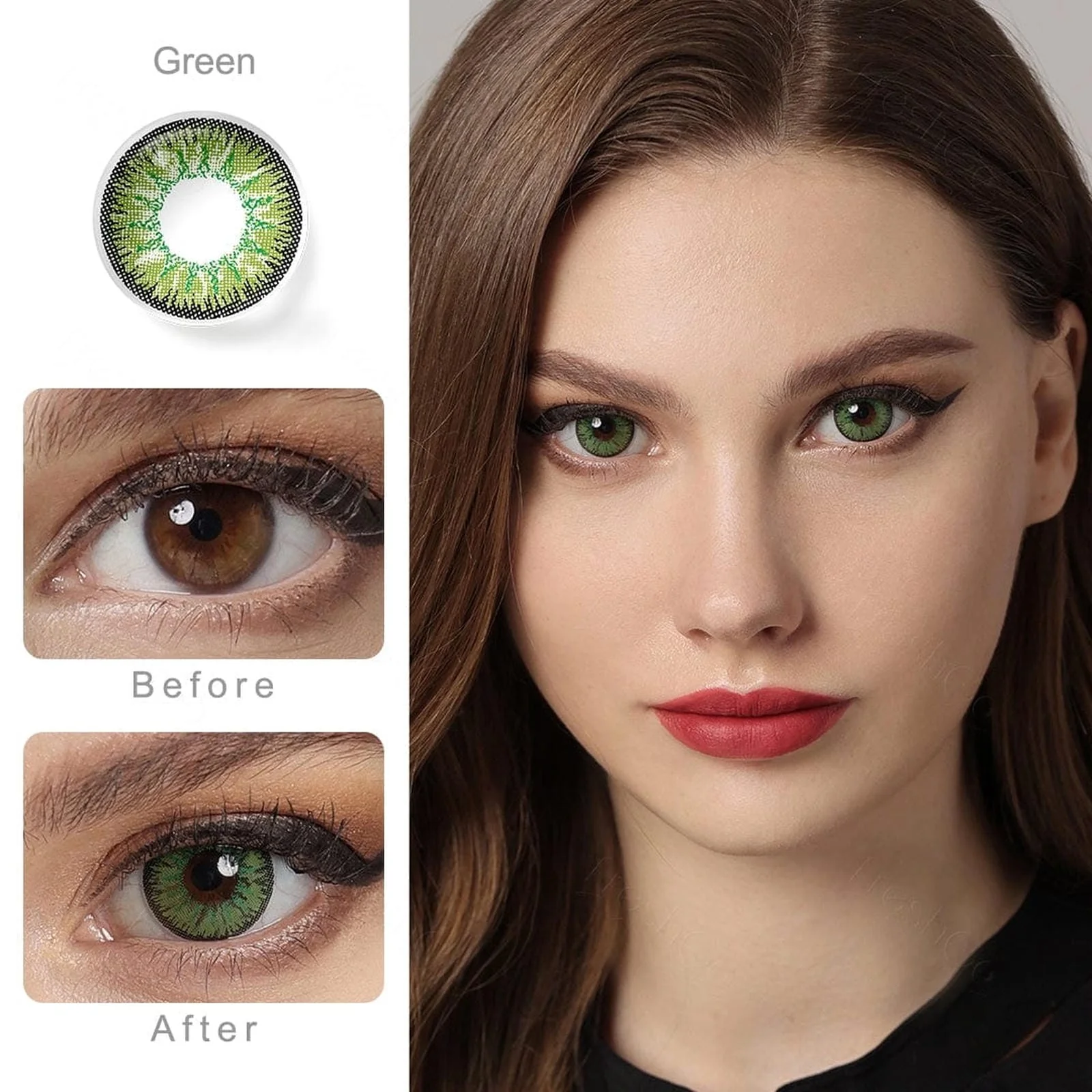 Nonno Forest Green Coloured Contacts - Image 7