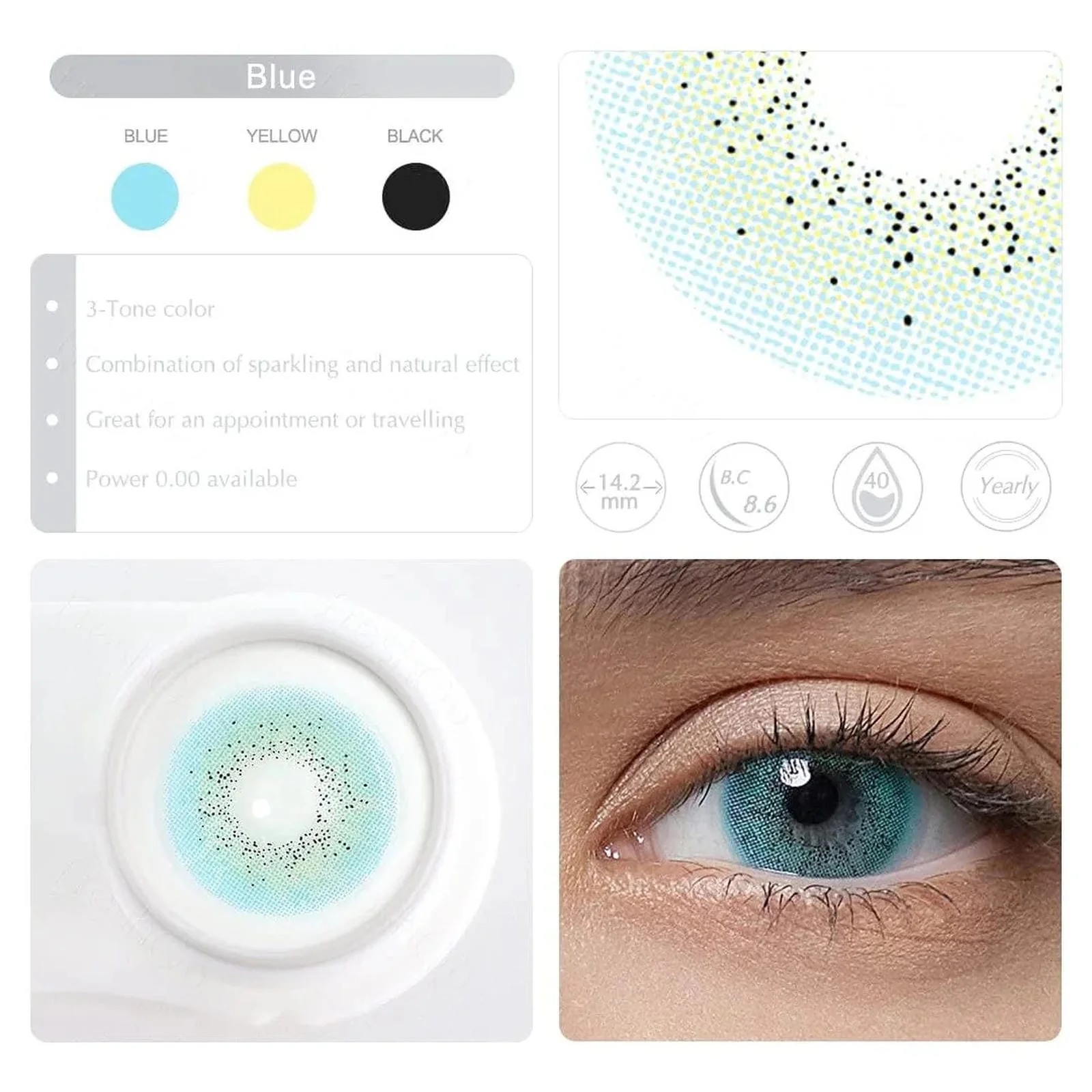 Fresh Go - Ocean Blue Coloured Contacts - Image 6