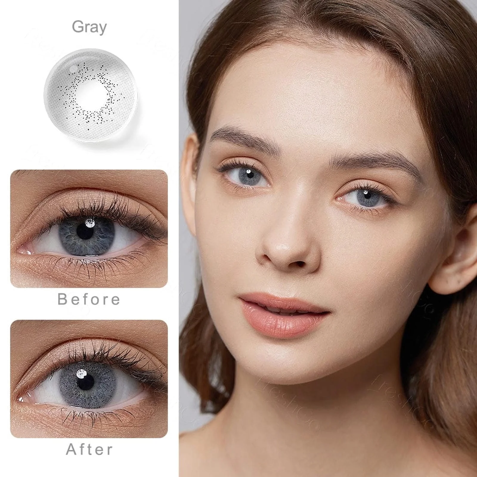 FreshGo - Ocean Gray Coloured Contacts - Image 5