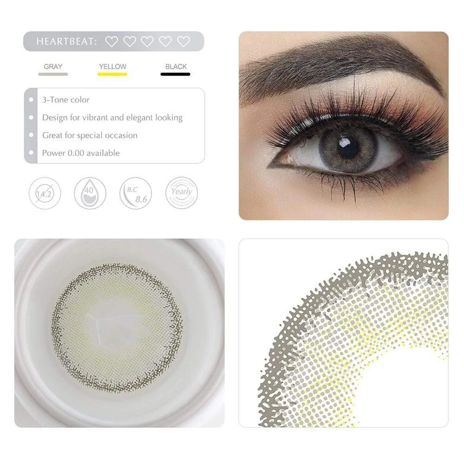 Premium Candy Gray Coloured Contacts - Image 6