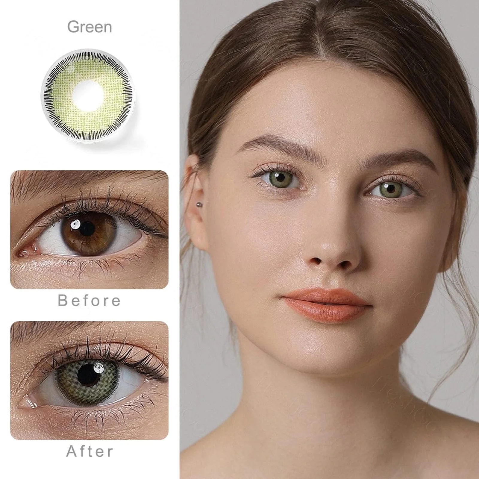 Premium Candy Green Coloured Contacts - Image 7