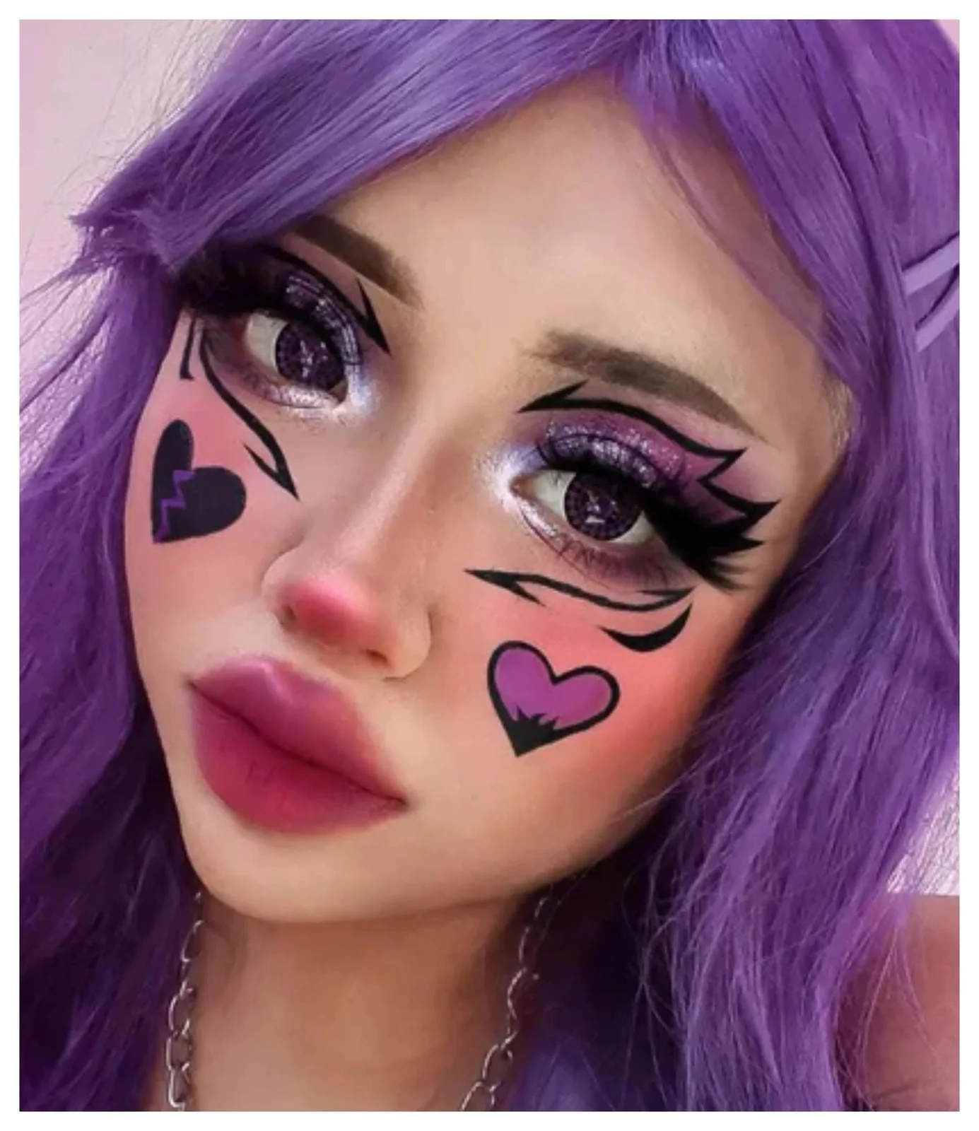 Purple Contract Halloween Cosplay Contacts - Image 5