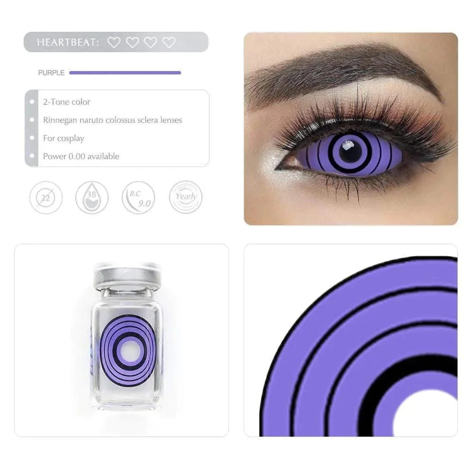 Purple Rinnegan Full Eye 22mm Sclera - Image 4