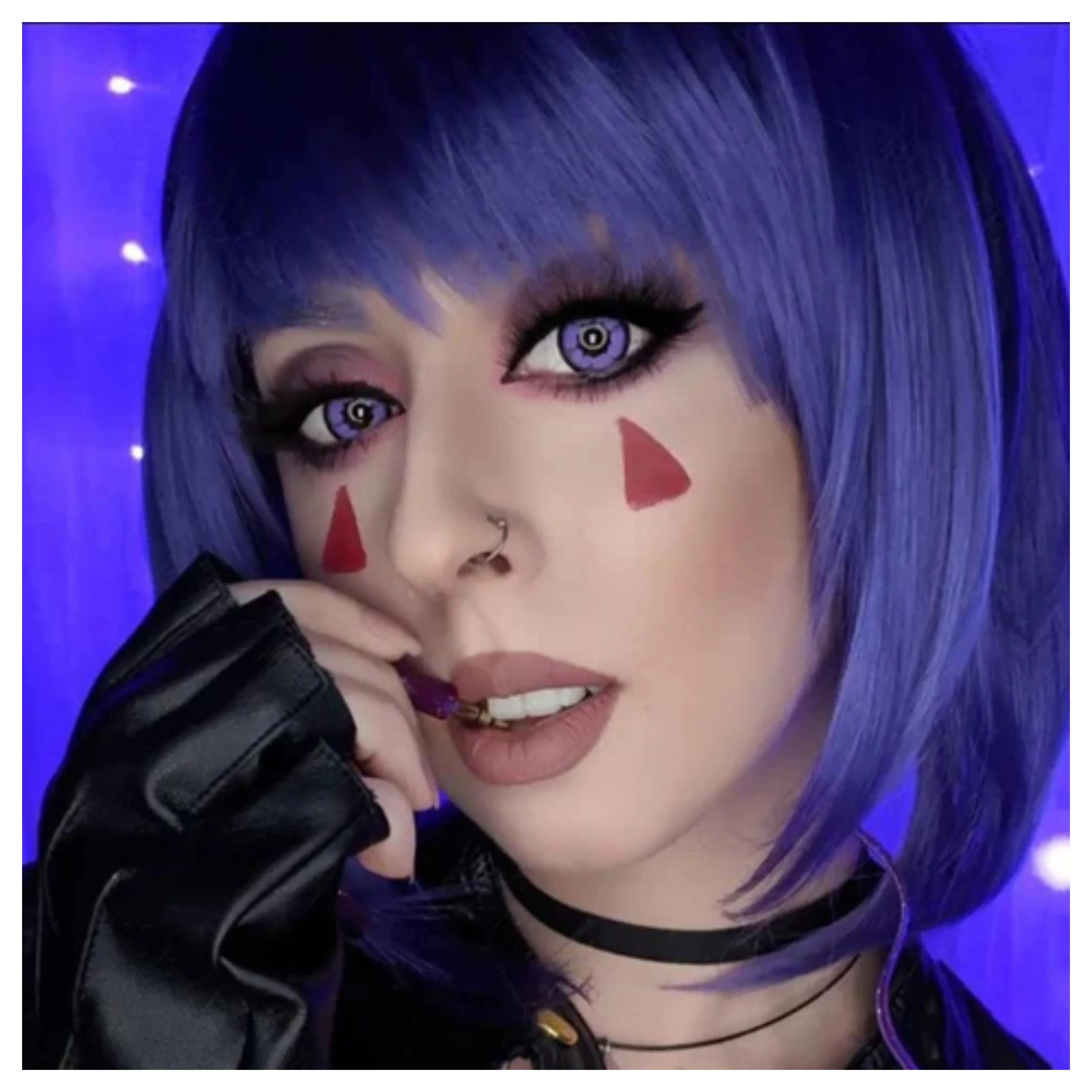 Purple Vampire Halloween Contacts - Image 7