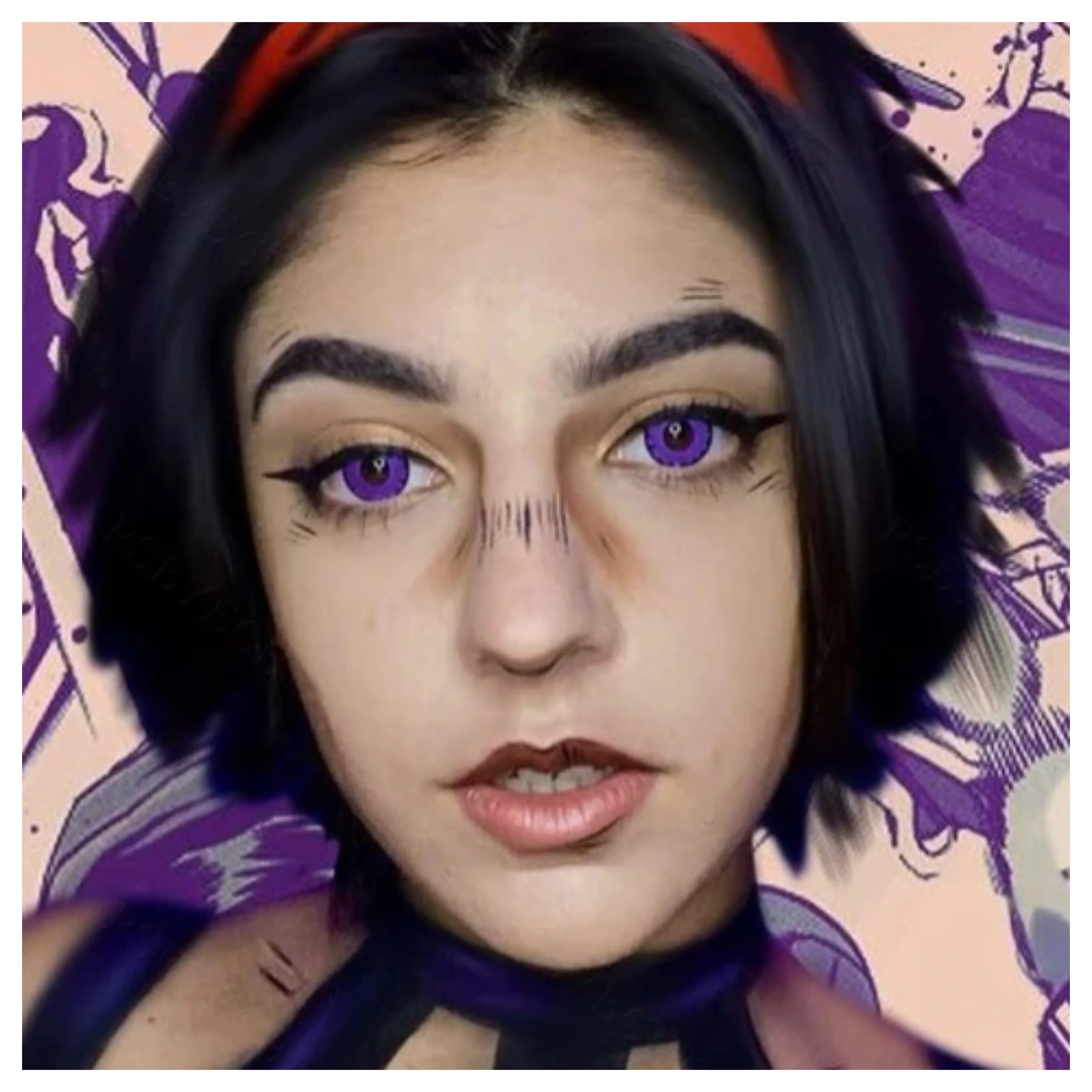 Purple Vampire Halloween Contacts - Image 8