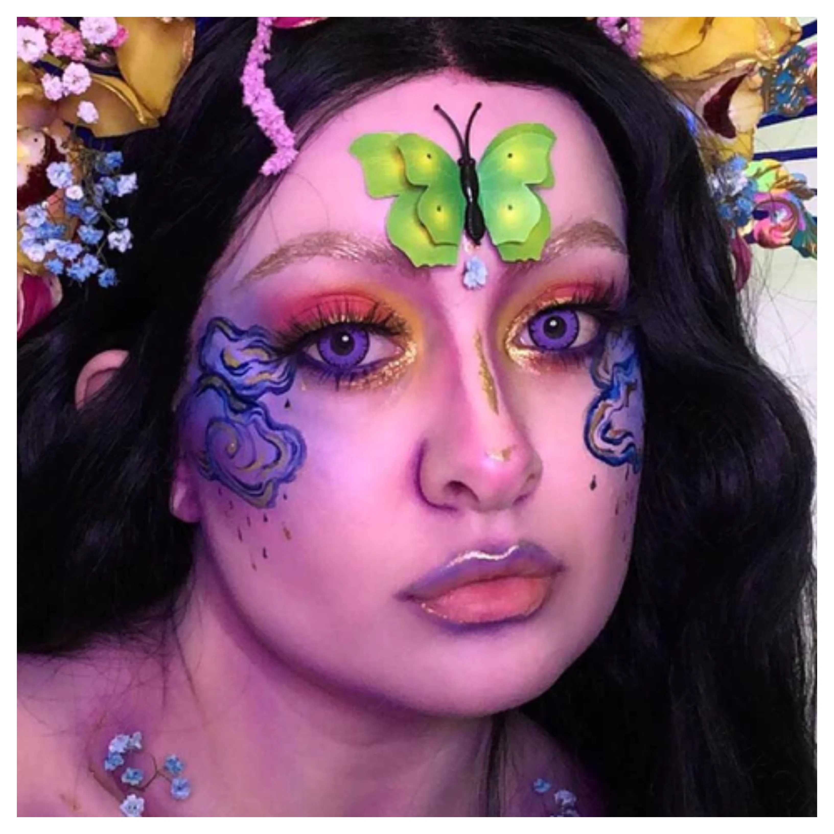 Purple Vampire Halloween Contacts - Image 9