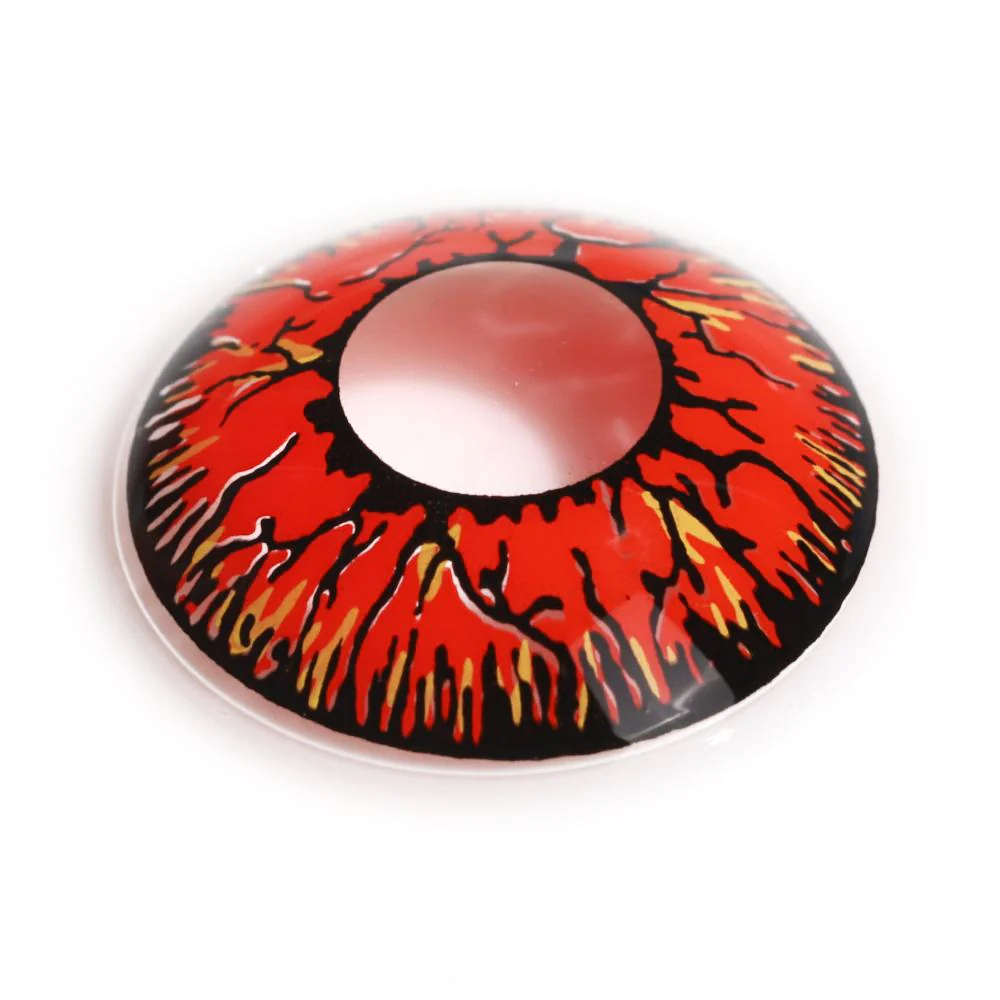 Red Crack Halloween Contacts - Image 6