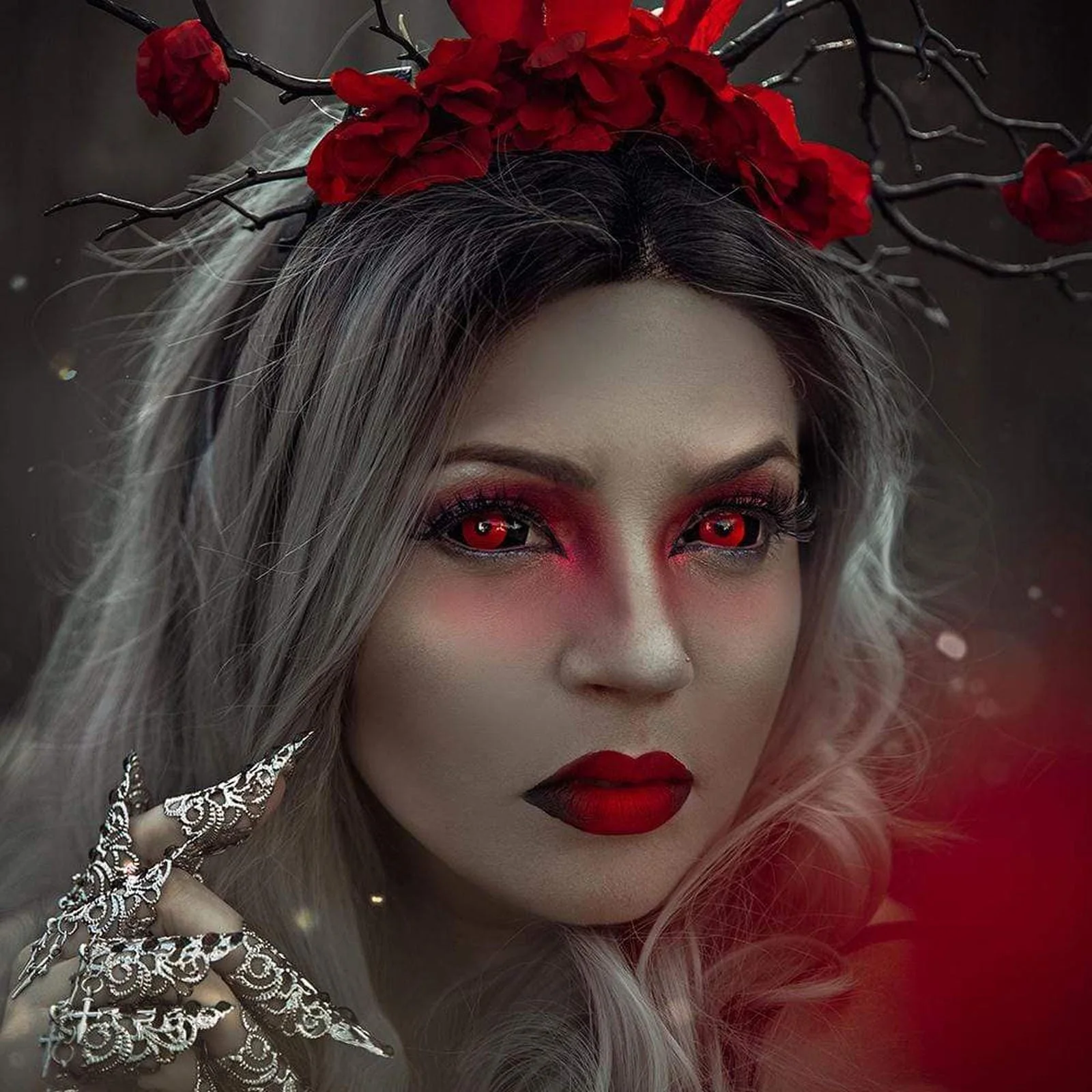 Tokyo Ghoul Black Red Full Eye 22mm Sclera - Image 4