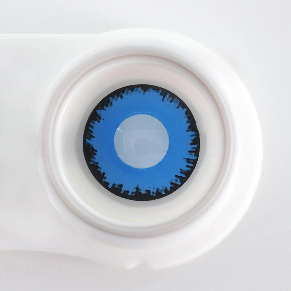 Twilight Blue Werewolf Halloween Contacts (Expiry 8/25) - Image 5