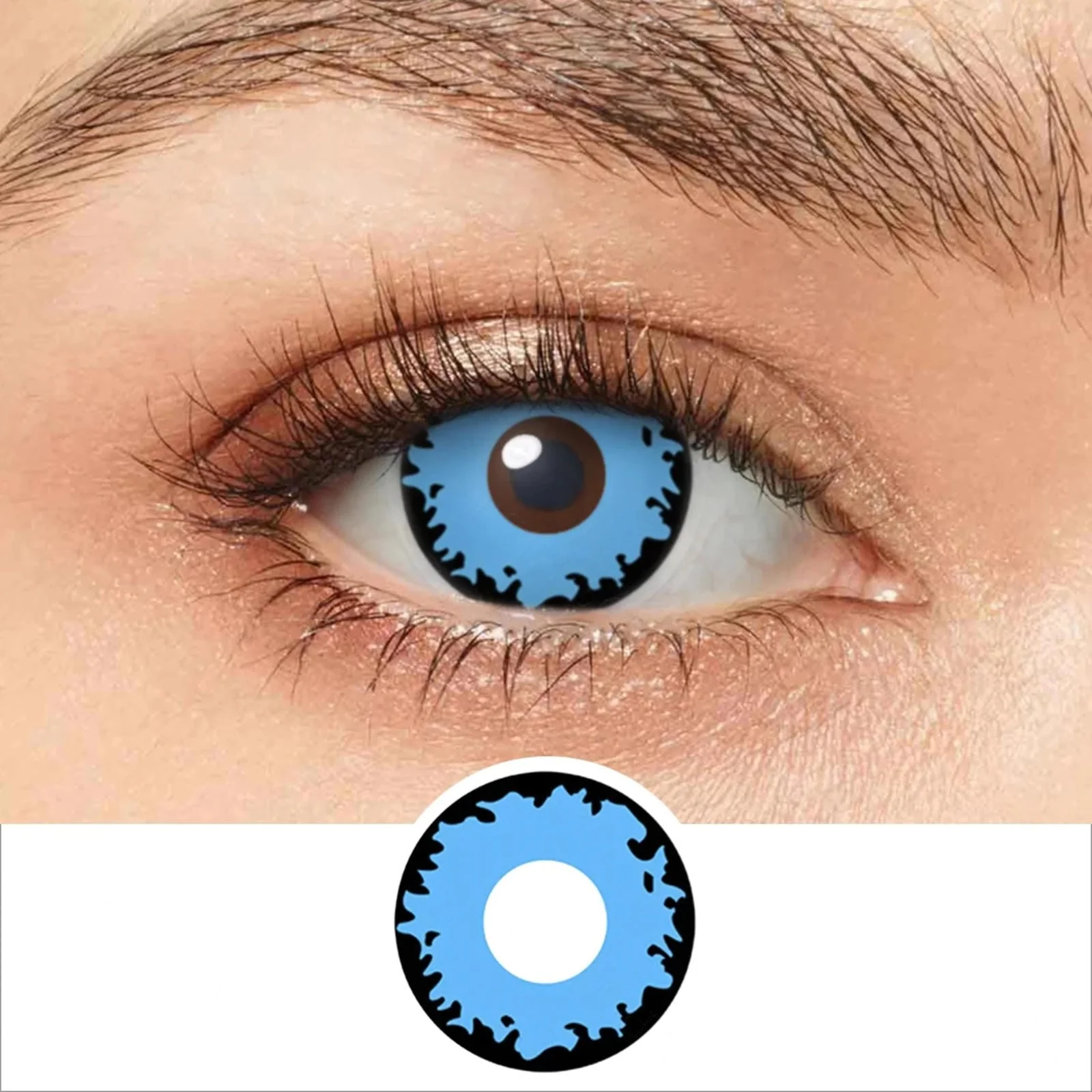 Twilight Blue Wolf Eyes Contacts - Image 2